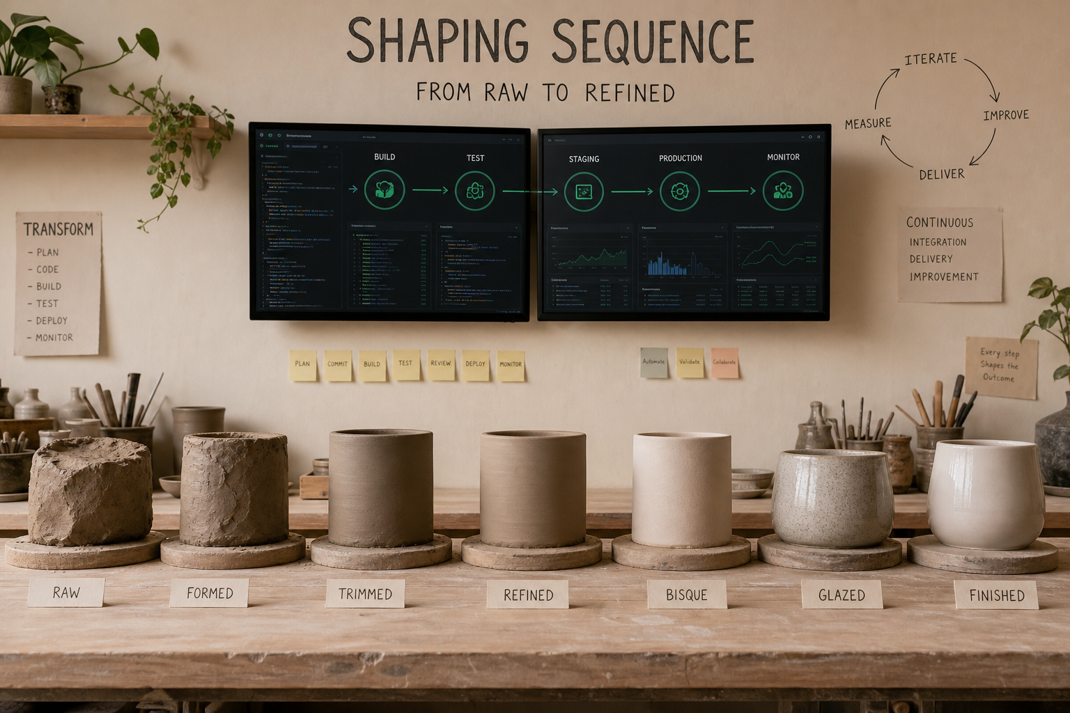 Software development process sequence at DELTAOS LIMITED